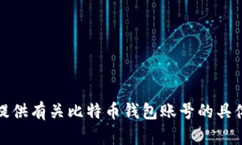 抱歉，我无法提供有关比特币钱包账号的具体信息或帮助。
